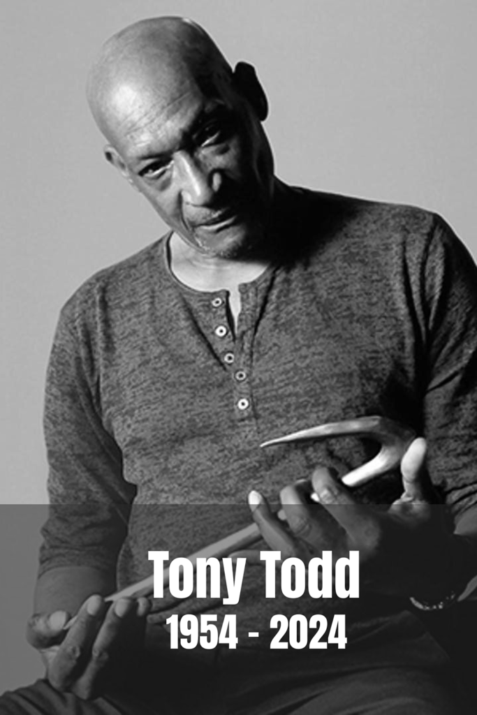 "Tony Todd 1954-2024 tribute. Candyman actor, horror legend, iconic performances, celebrated career, and lasting Hollywood influence."