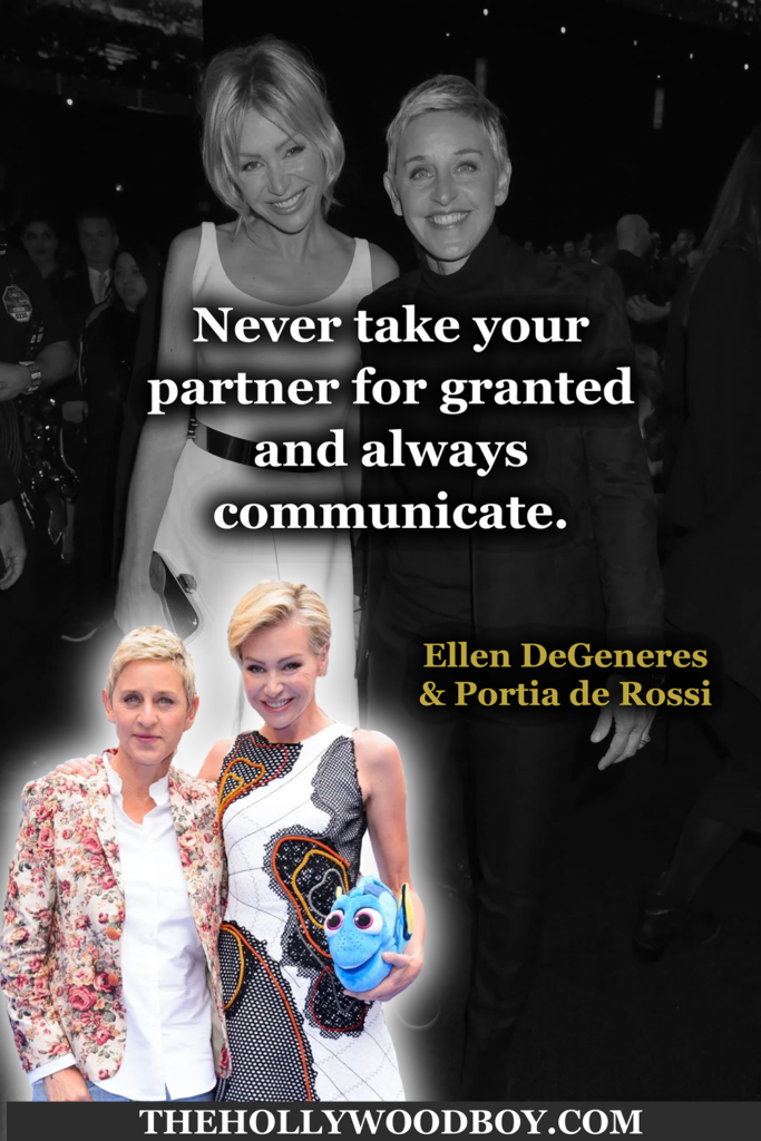 Ellen DeGeneres Portia de Rossi love advice